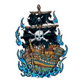 Kids Ghost Ship Halloween Costume Makeup Temporary Tattoo (2.5"x3.5")